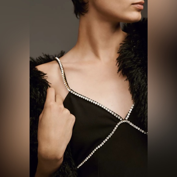 Anthropologie Verb by Pallavi Singhee V-Neck Bow Mini Dress NEW WITH TAG - Picture 4 of 5